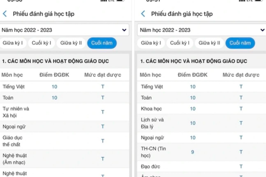 Con cấm khoe điểm lên mạng, mẹ vẫn… nhịn không nổi
