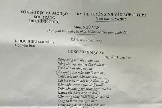 Đề Văn thi vào lớp 10 bàn về '15 tuổi người ta làm được gì?'
