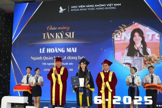 Hơn 480 tân khoa Học viện Hàng không Việt Nam tốt nghiệp