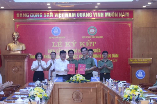 Đại học Thái Nguyên hợp tác toàn diện với Học viện An ninh Nhân dân