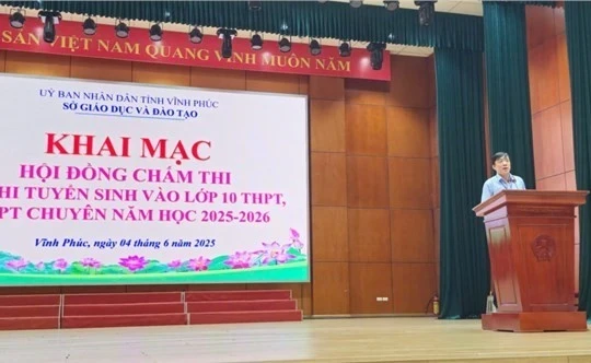 Vĩnh Phúc bắt đầu chấm thi vào lớp 10, dự kiến công bố điểm sớm