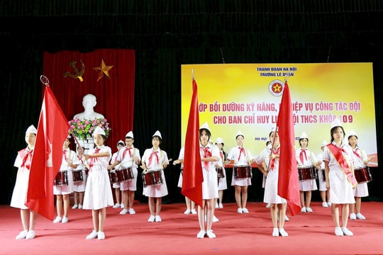 Trường Lê Duẩn khai mạc lớp ban chỉ huy liên đội khóa 109