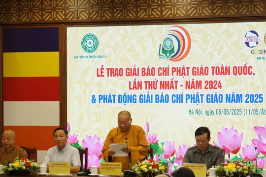 Giải Báo chí toàn quốc về Phật giáo tôn vinh giá trị và khát vọng phụng sự