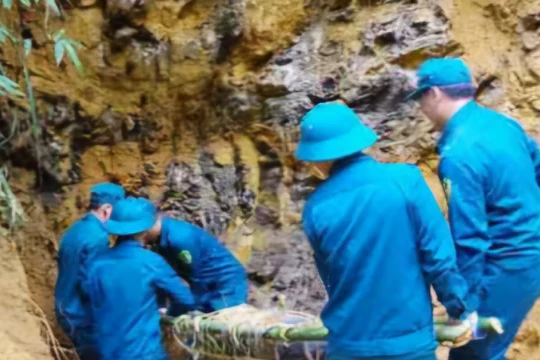 Hủy nổ quả bom nặng 113kg tại Yên Bái