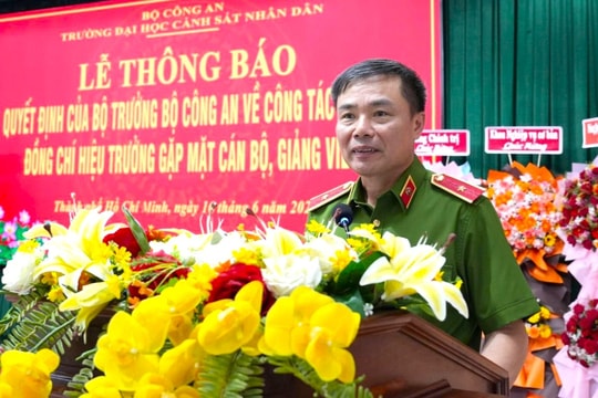 Thiếu tướng, PGS.TS Đỗ Anh Tuấn được bổ nhiệm làm Hiệu trưởng Trường Đại học Cảnh sát Nhân dân
