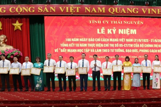 Thái Nguyên tổ chức kỷ niệm 100 năm Ngày Báo chí cách mạng Việt Nam