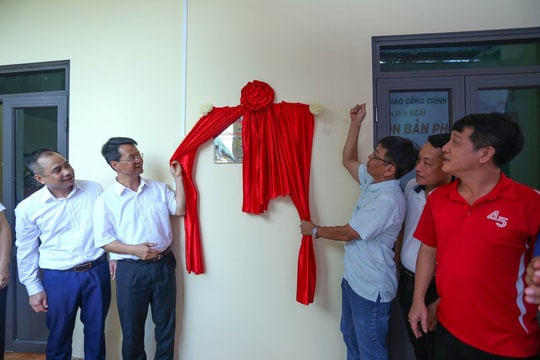 Từ đóng góp của bạn đọc Tuổi Trẻ, khánh thành Trường mầm non ở Lào Cai bị ảnh hưởng mưa bão Yagi