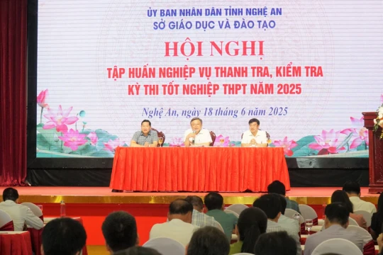 Nghệ An tập huấn nghiệp vụ thanh tra, kiểm tra thi tốt nghiệp THPT năm 2025