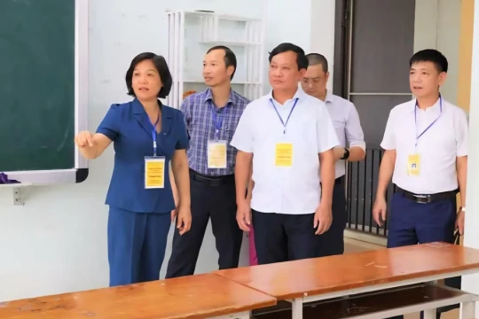 Ban Chỉ đạo Kỳ thi tốt nghiệp THPT Yên Bái kiểm tra thực tế công tác chuẩn bị