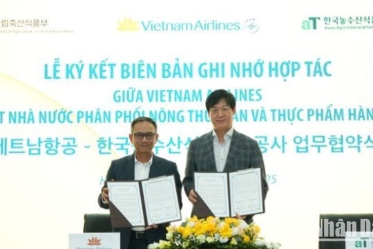 Vietnam Airlines hợp tác với aT mang văn hóa ẩm thực Hàn Quốc đến Việt Nam