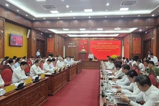 Tổng Bí thư Tô Lâm làm việc với 2 tỉnh Quảng Bình, Quảng Trị