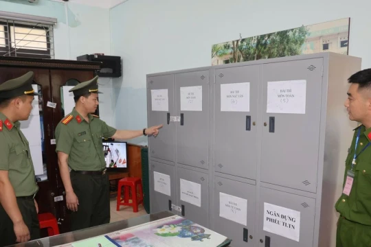 Công an Bắc Giang chống gian lận trong kỳ thi tốt nghiệp THPT