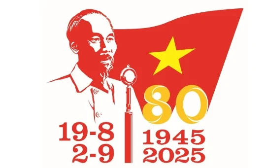 Mẫu logo kỷ niệm 80 năm Cách mạng tháng Tám và Quốc khánh 2/9