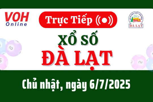 XSDL 6/7 - Kết quả xổ số Đà Lạt hôm nay chủ nhật ngày 6/7/2025