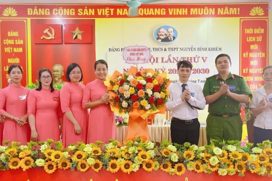 Đại hội Đảng bộ Trường Nguyễn Bỉnh Khiêm nhiệm kỳ 2025 - 2030