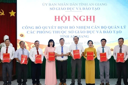 Ngành Giáo dục tỉnh An Giang kiện toàn công tác cán bộ