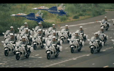 Choáng ngợp hình ảnh dàn xe bọc thép, mô tô đặc chủng, tiêm kích Su-30MK2 chuẩn bị cho sự kiện 2/9
