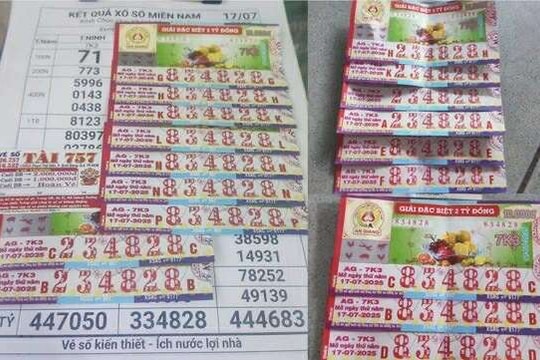 Trúng 2 tờ vé số, đại lý đến tận nhà đổi thưởng nhưng chủ nhân không thể nhận vì lý do bất ngờ