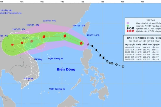 Bắc Bộ, ven biển Quảng Ninh đến Đắk Lắk chủ động ứng phó với bão trên biển Đông