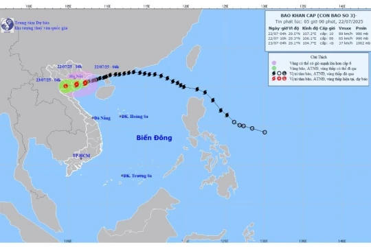Sau 10h sáng nay, bão Wipha đổ bộ Hải Phòng, Ninh Bình