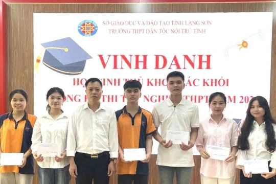Vinh danh học sinh trường nội trú đạt thành tích cao tại Kỳ thi tốt nghiệp THPT