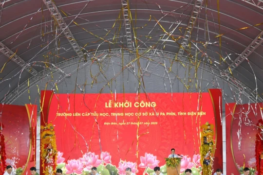 Tổng Bí thư Tô Lâm dự lễ khởi công Trường liên cấp Si Pa Phìn