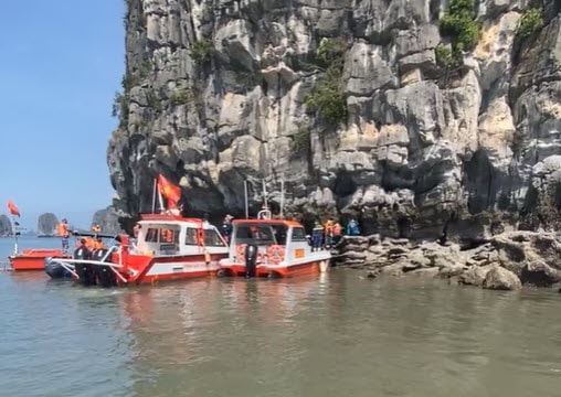 Hiện trường nơi phát hiện thi thể người cha mất tích sau khi cùng con trai đi tắm biển ở Quảng Ninh
