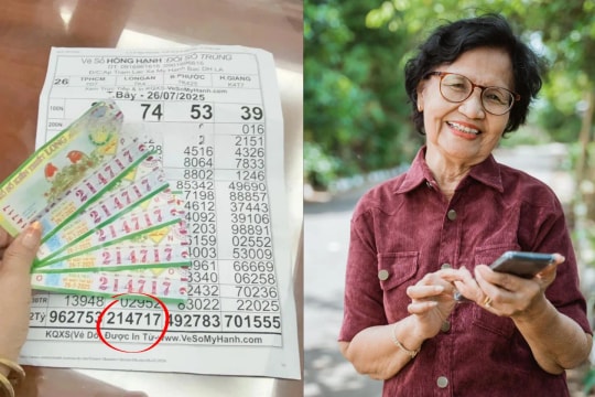Cụ bà 74 tuổi trúng 10 tỷ đồng nhờ mua vé số ủng hộ