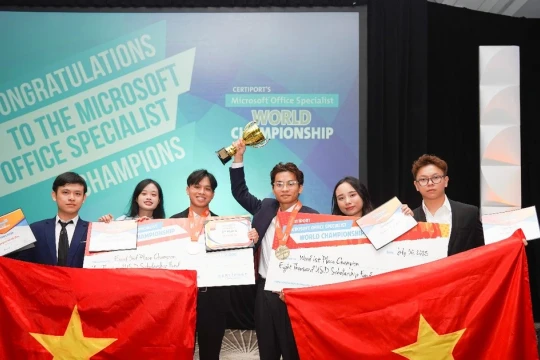 Đội tuyển Việt Nam đứng top 5 cuộc thi Vô địch Tin học văn phòng thế giới 2025