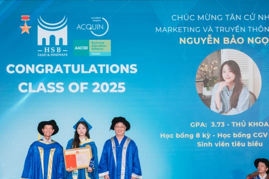 Gần 50% sinh viên HSB có việc làm trước khi nhận bằng tốt nghiệp
