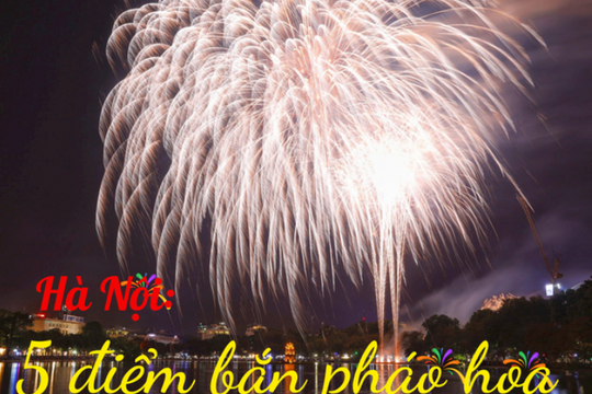 HOT - 5 điểm bắn pháo hoa mừng Quốc khánh 2025 tại Hà Nội