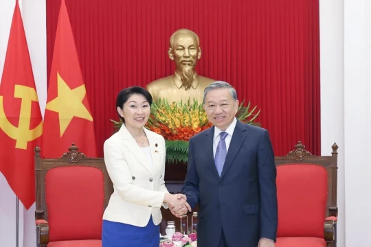 Tổng Bí thư Tô Lâm tiếp Đoàn Liên minh Nghị sỹ hữu nghị Nhật Bản-Việt Nam