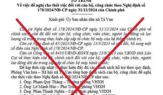 Thực hư tờ trình cho thôi việc 9 cán bộ khiến dư luận xôn xao