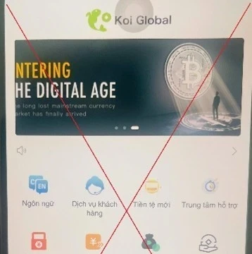 Mất hơn 600 triệu đồng vì đầu tư tiền ảo trên ứng dụng Koi Global