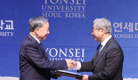 Trao Bằng Tiến sĩ danh dự Đại học Yonsei tặng Tổng Bí thư Tô Lâm
