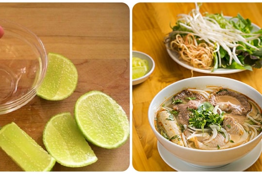 Ăn phở vắt thêm chanh có tác dụng gì?