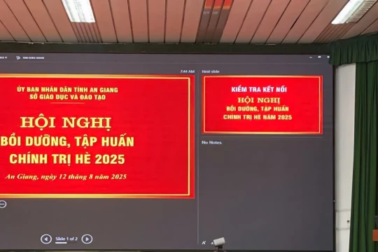 Ngành GD&ĐT An Giang bồi dưỡng chính trị hè 2025 cho cán bộ, công chức