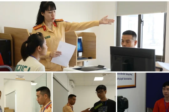 Mỗi ngày, CSGT Hà Nội tổ chức thi sát hạch lái xe cho hàng nghìn người