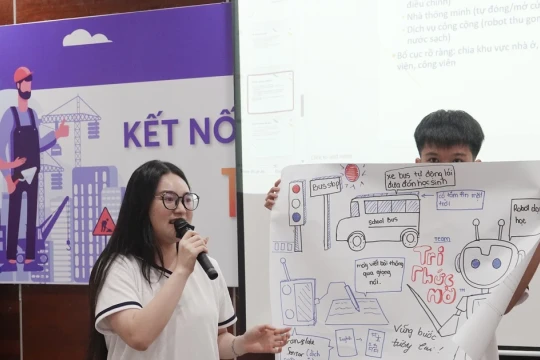 Khi học sinh thiết kế thành phố thông minh trong tương lai