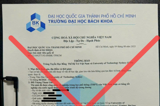 Cảnh báo lừa đảo mạo danh trường đại học mùa nhập học 2025