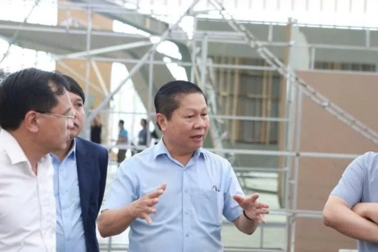 Đảm bảo an toàn và tiến độ thi công triển lãm thành tựu 80 năm ngành Giáo dục
