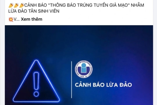 Thí sinh “chưa trúng tuyển đã nhận học bổng”, trường cảnh báo gấp