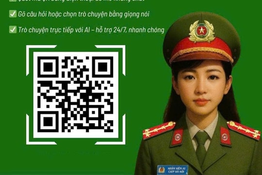 'Cảnh sát AI' Hà Nội trực chiến 24/24, phục vụ người dân trong mọi tình huống