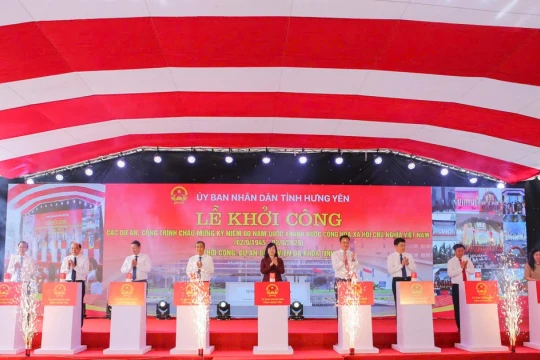 Hưng Yên đồng loạt khởi công 3 dự án hơn 18.000 tỷ đồng