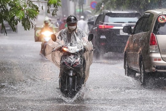 Ngày mai, nhiều nơi xuất hiện mưa to đến rất to
