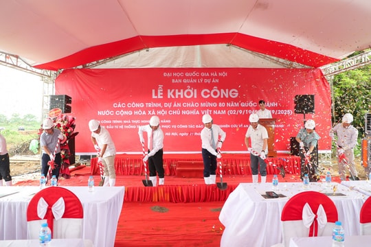 ĐHQGHN khởi công công trình hạ tầng trọng điểm phục vụ nghiên cứu, đào tạo công nghệ số
