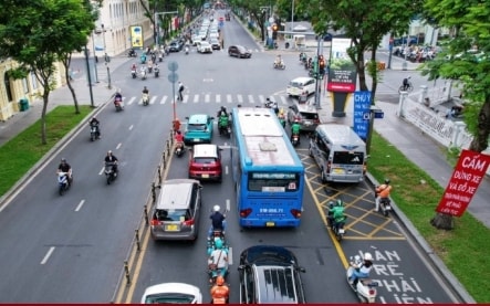 Tạm ngưng các phương tiện đi vào đường Lê Duẩn, TPHCM ngày 23/8