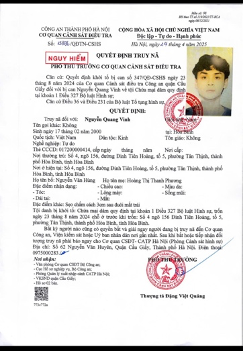 Bắt đối tượng truy nã Nguyễn Quang Vinh sinh năm 2000