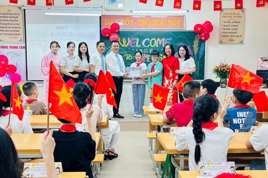 Trường THCS Láng Thượng hân hoan chào đón học sinh lớp 6