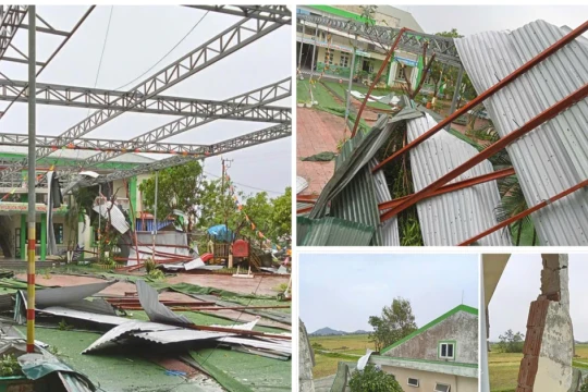 Hàng chục trường học ở Hà Tĩnh tan hoang do bão Kajiki khi năm học mới cận kề